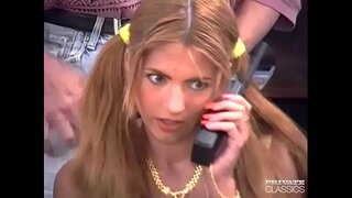 Vintage babes gets her holes fucked hard